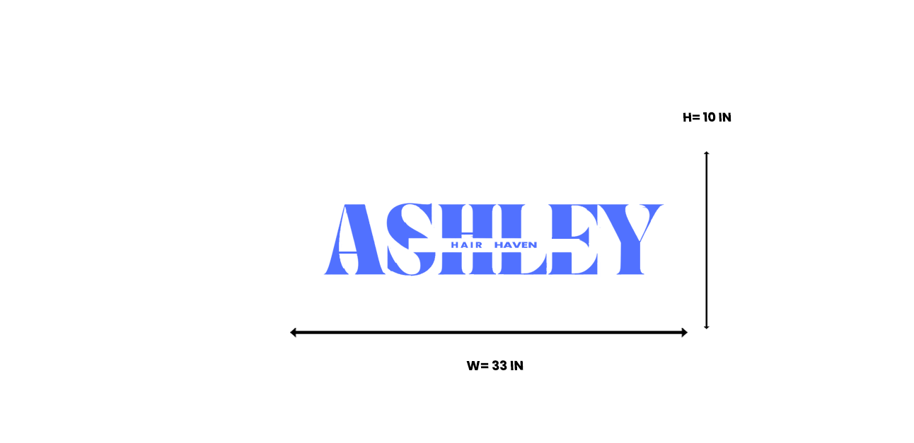 ASHLEY PIPER 2D METAL SIGN